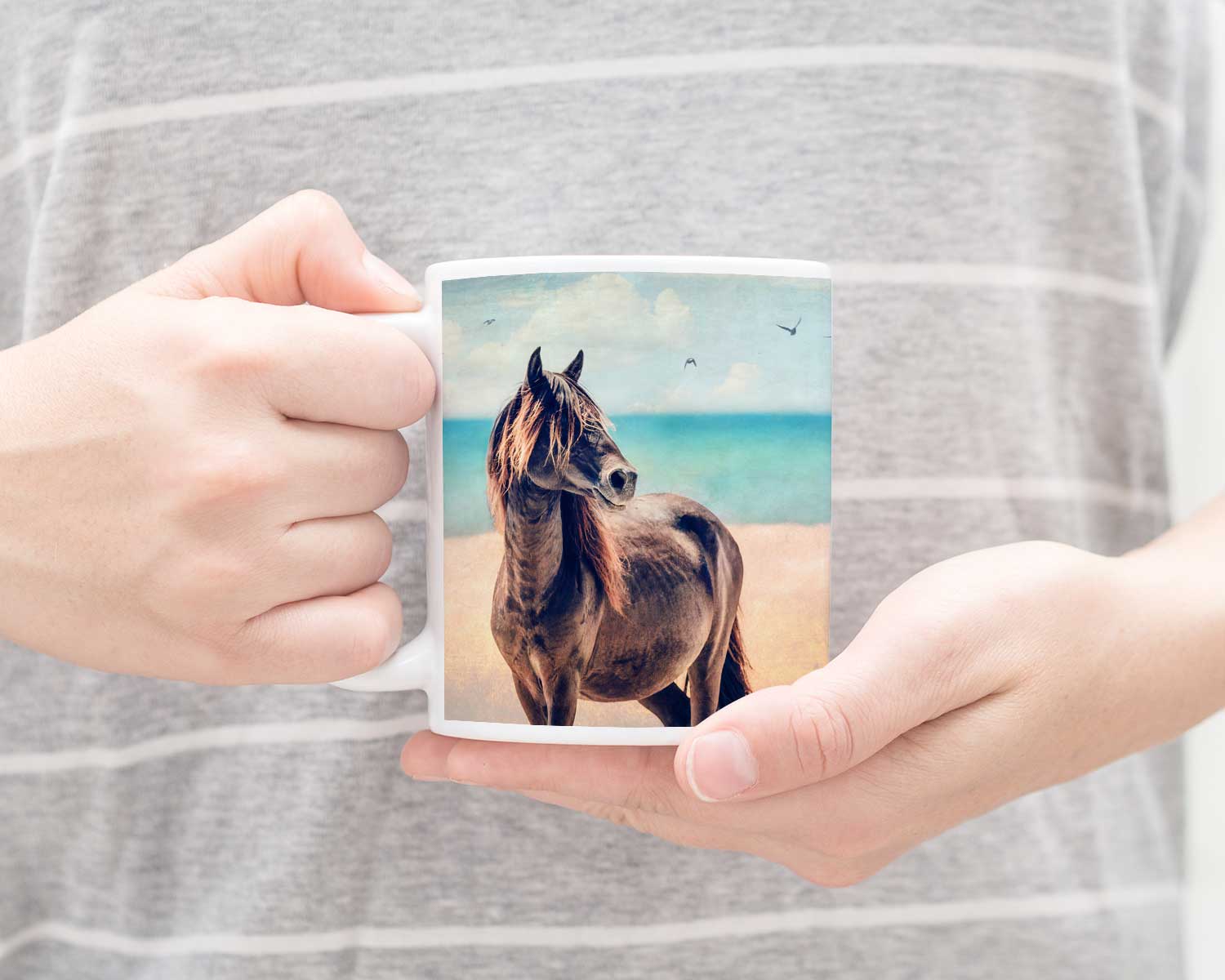 Charcoal on the Beach Mug