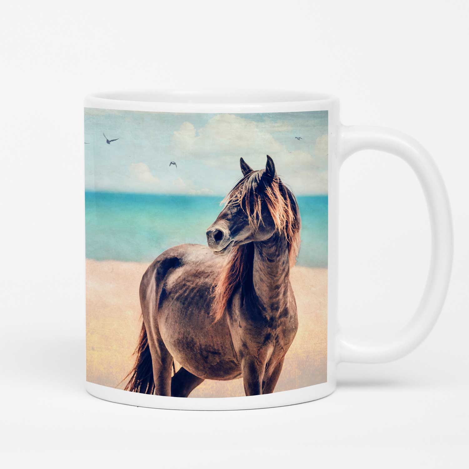 Charcoal on the Beach Mug