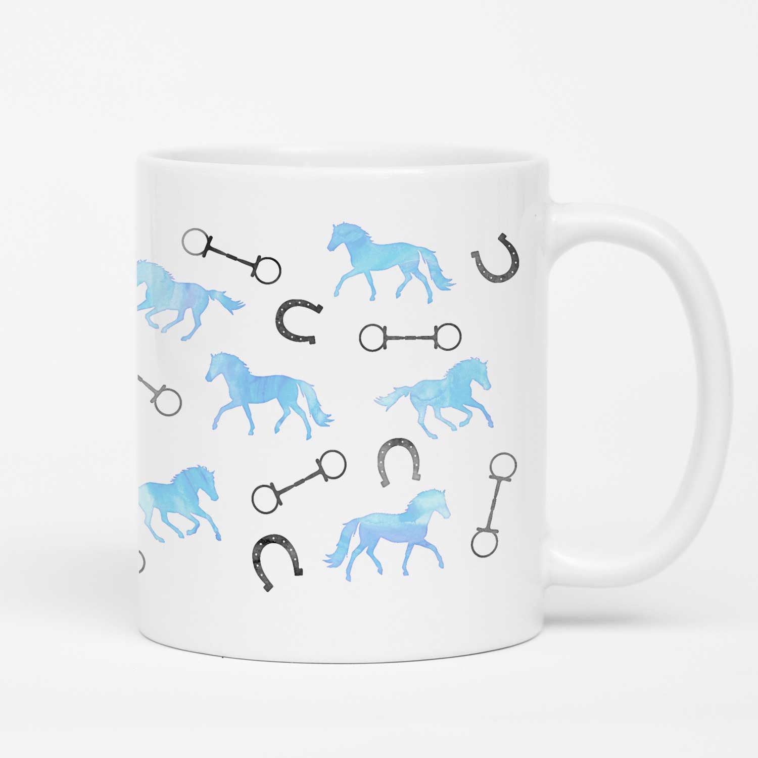 Horses and Bits Mug - Green