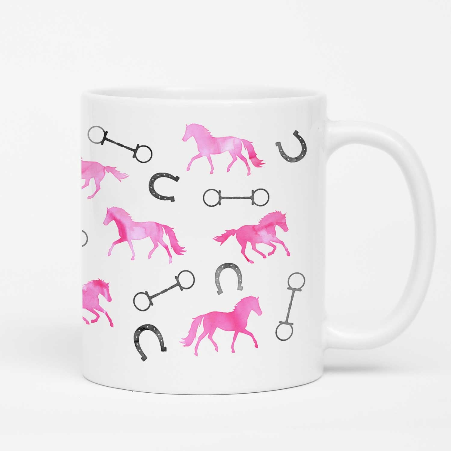 Horses and Bits Mug - Purple