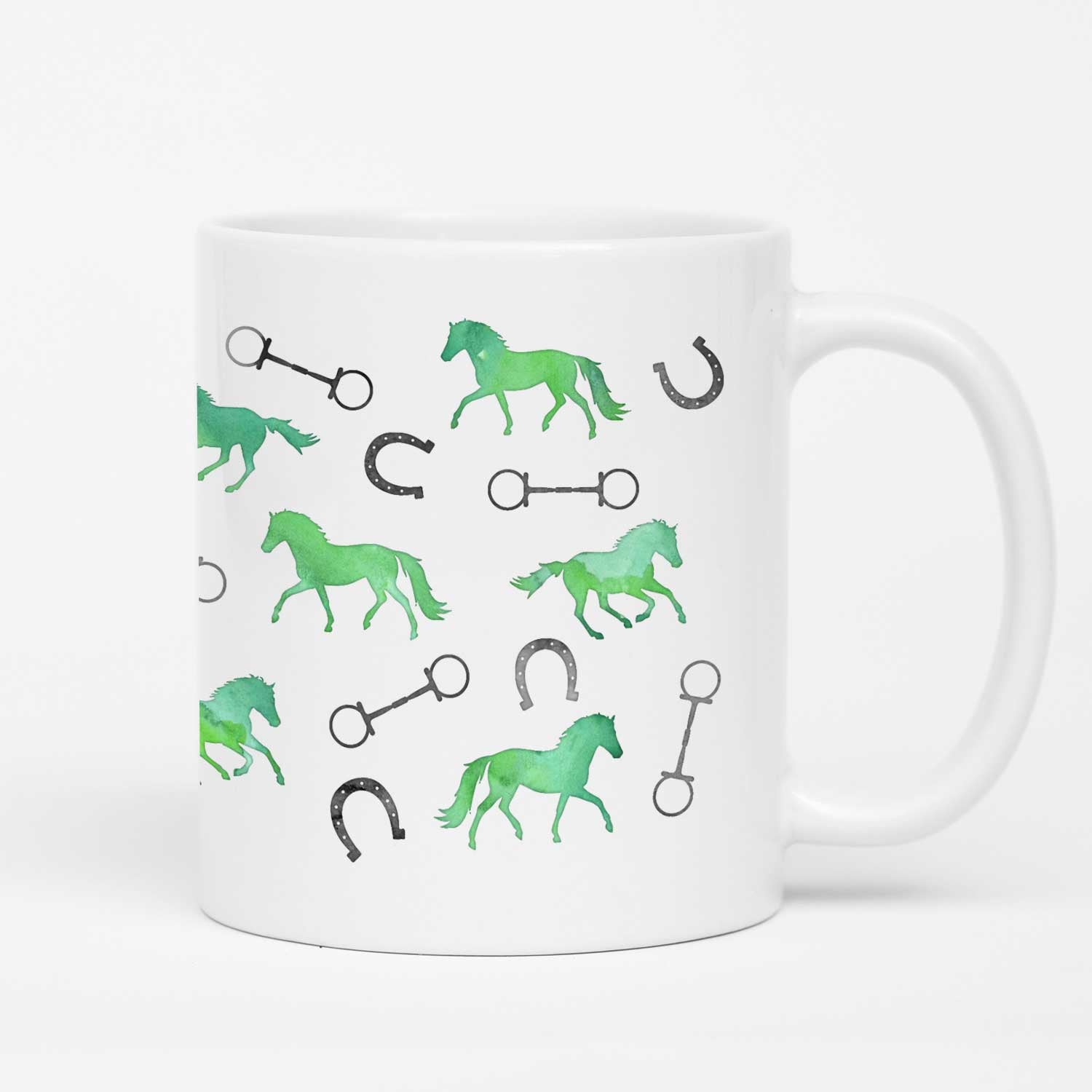 Horses and Bits Mug - Set of 4