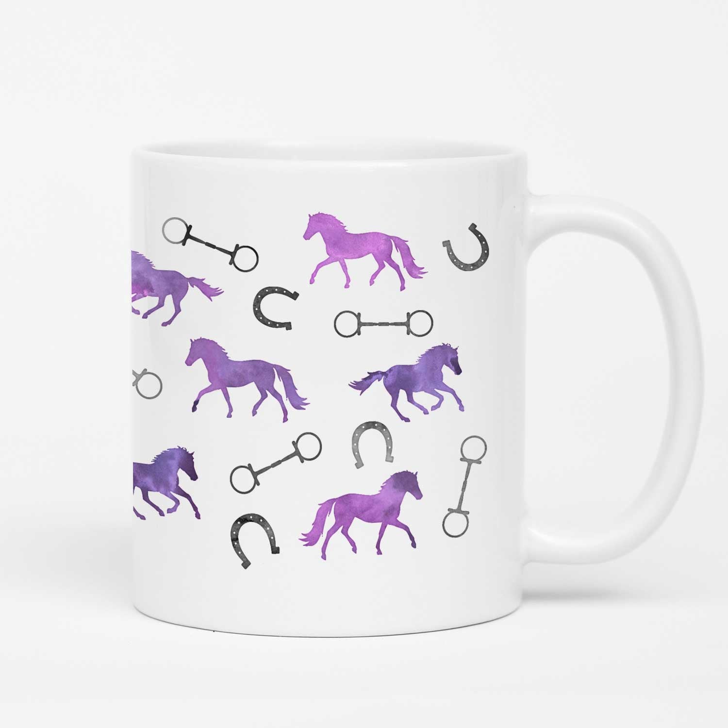 Horses and Bits Mug - Set of 4