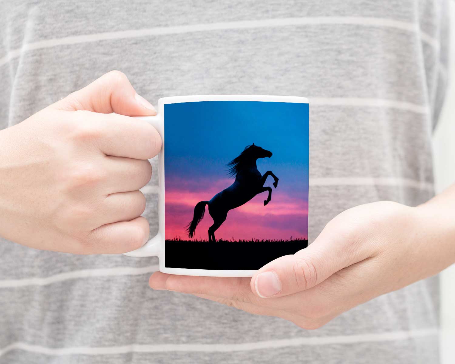 Rearing Horse Mug
