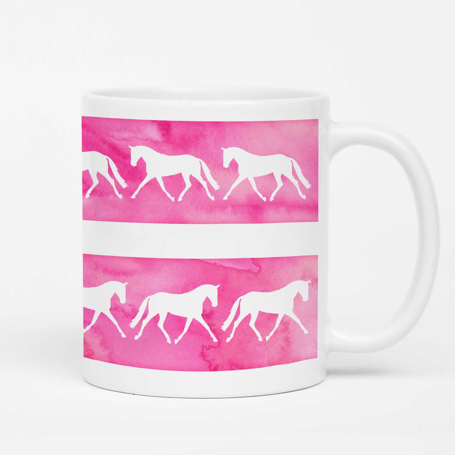 Trotting Horses Mug - Set of 4